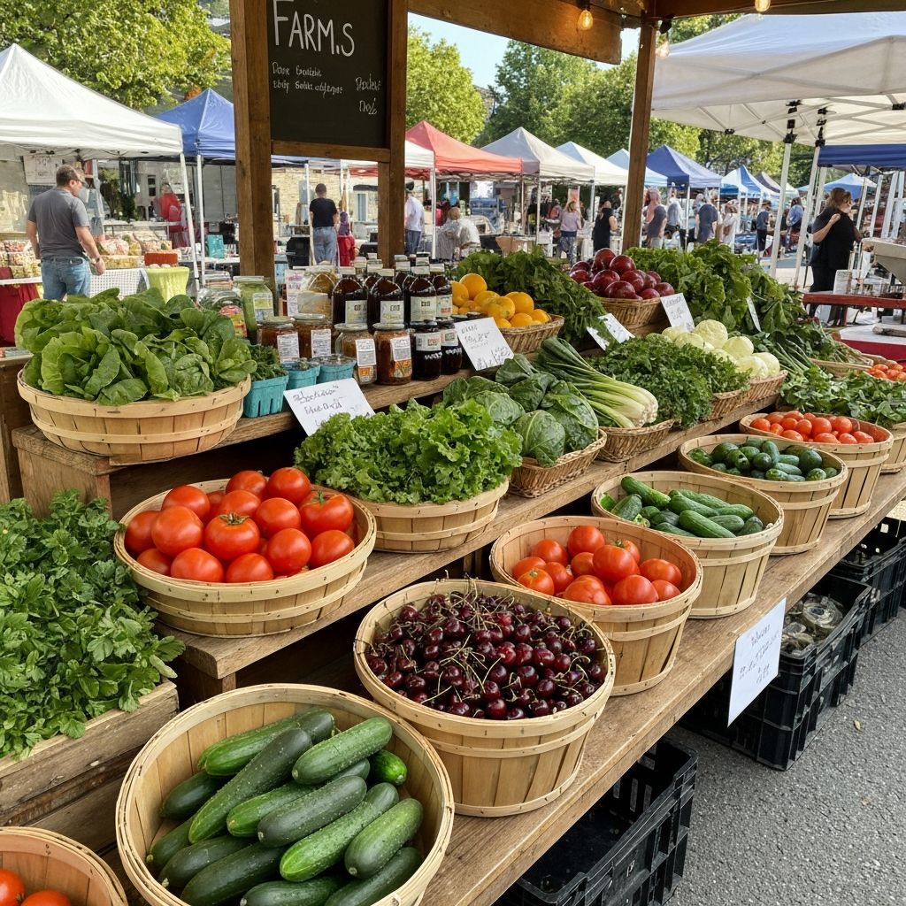 Farmersi piac friss terménnyel